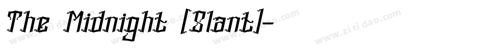 The Midnight (Slant)字体转换